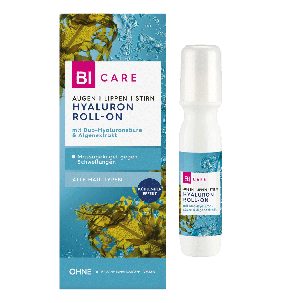 Bild: BI CARE Hyaluron Roll-On für Augen, Lippen und Stirn