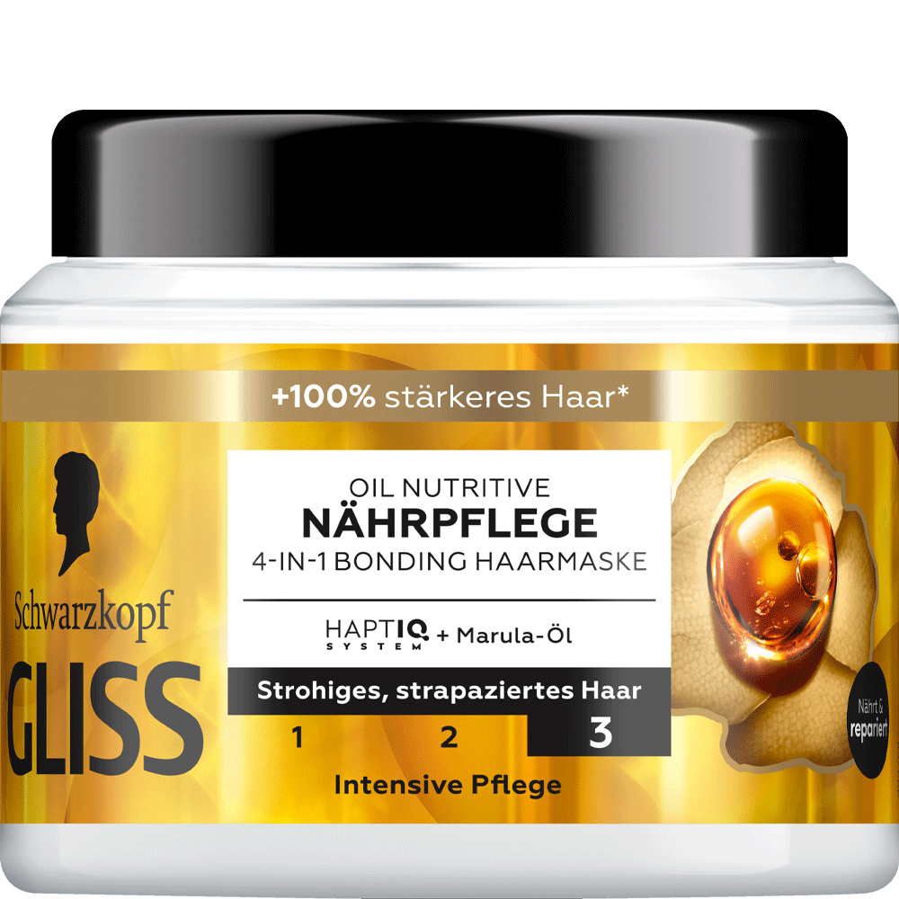 Bild: Schwarzkopf GLISS Oil Nutritive 4in1 Bonding Haarmaske