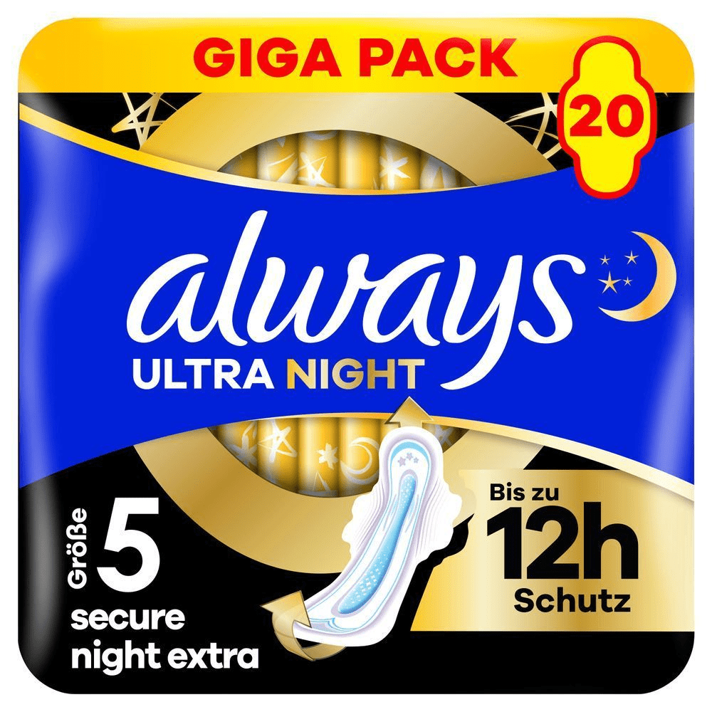 Bild: always Ultra Damenbinden Secure Night Extra