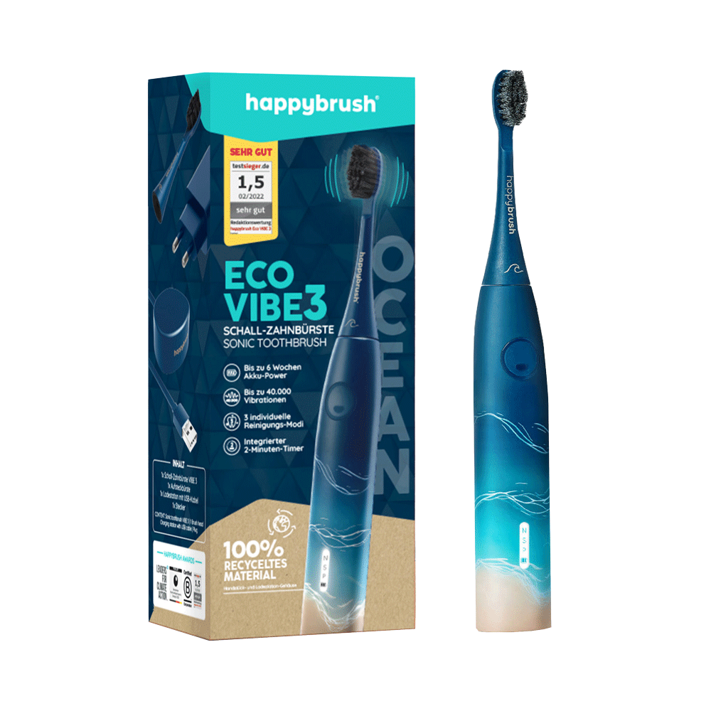Bild: happybrush Schallzahnbürste Eco V3 Ocean