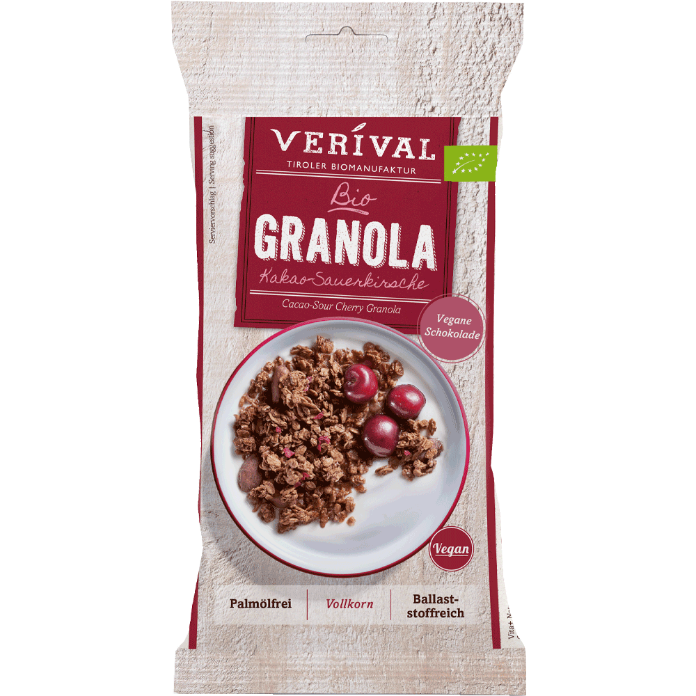 Bild: Verival Bio Granola Kakao-Sauerkirsche