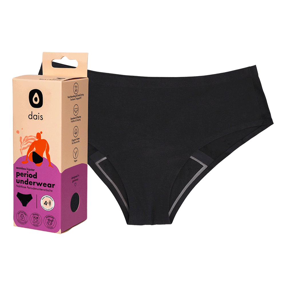 Bild: dais Periodenunterwäsche Hipster Schwarz