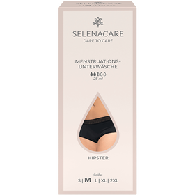 Selenacare Biancheria intima per periodi Hipster (3 confezioni) – Biancheria intima mestruale da donna, lavabile, 100% vegano, sostenibile, 25 ml