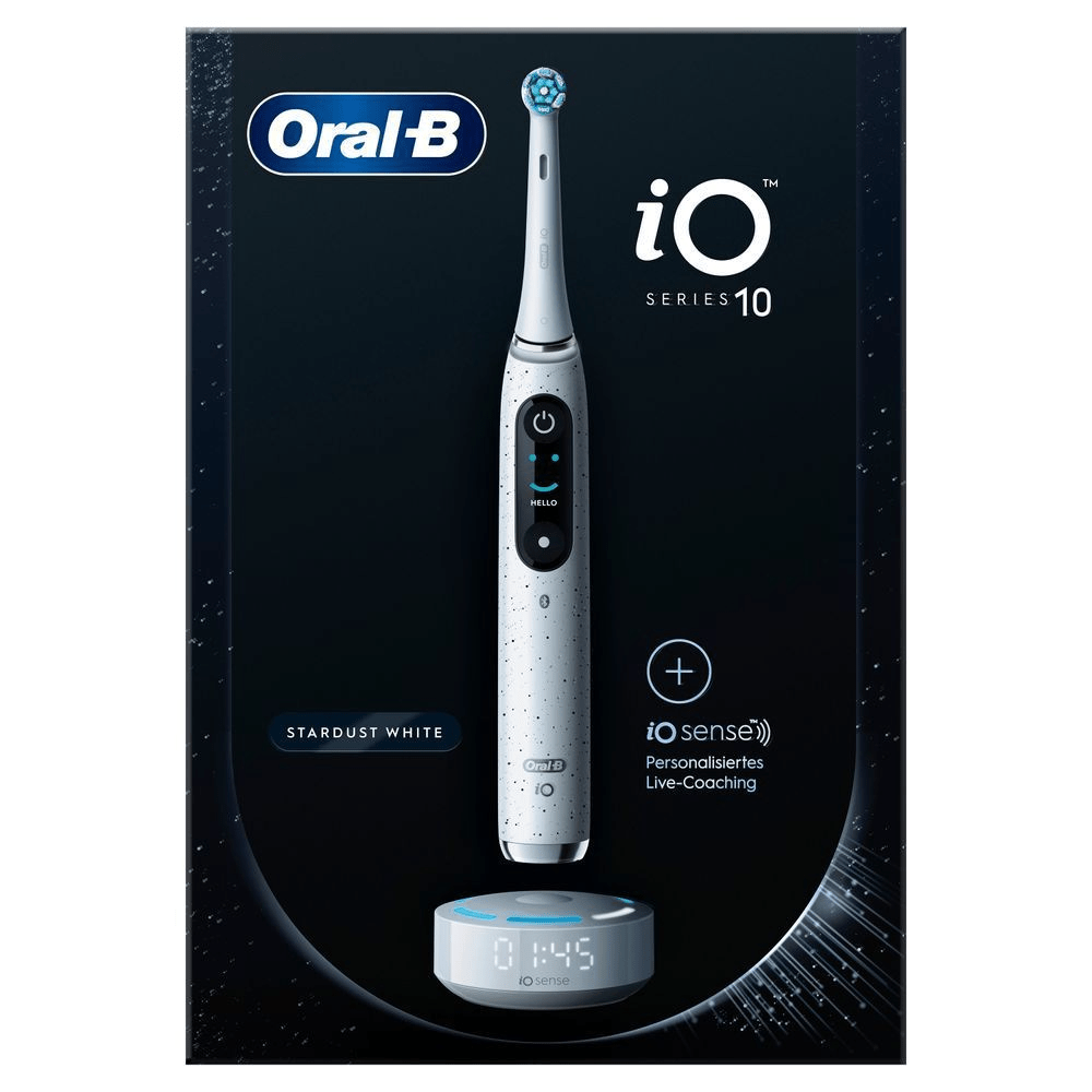 Bild: Oral-B iO Series 10 Elektrische Zahnbürste, Stardust White 