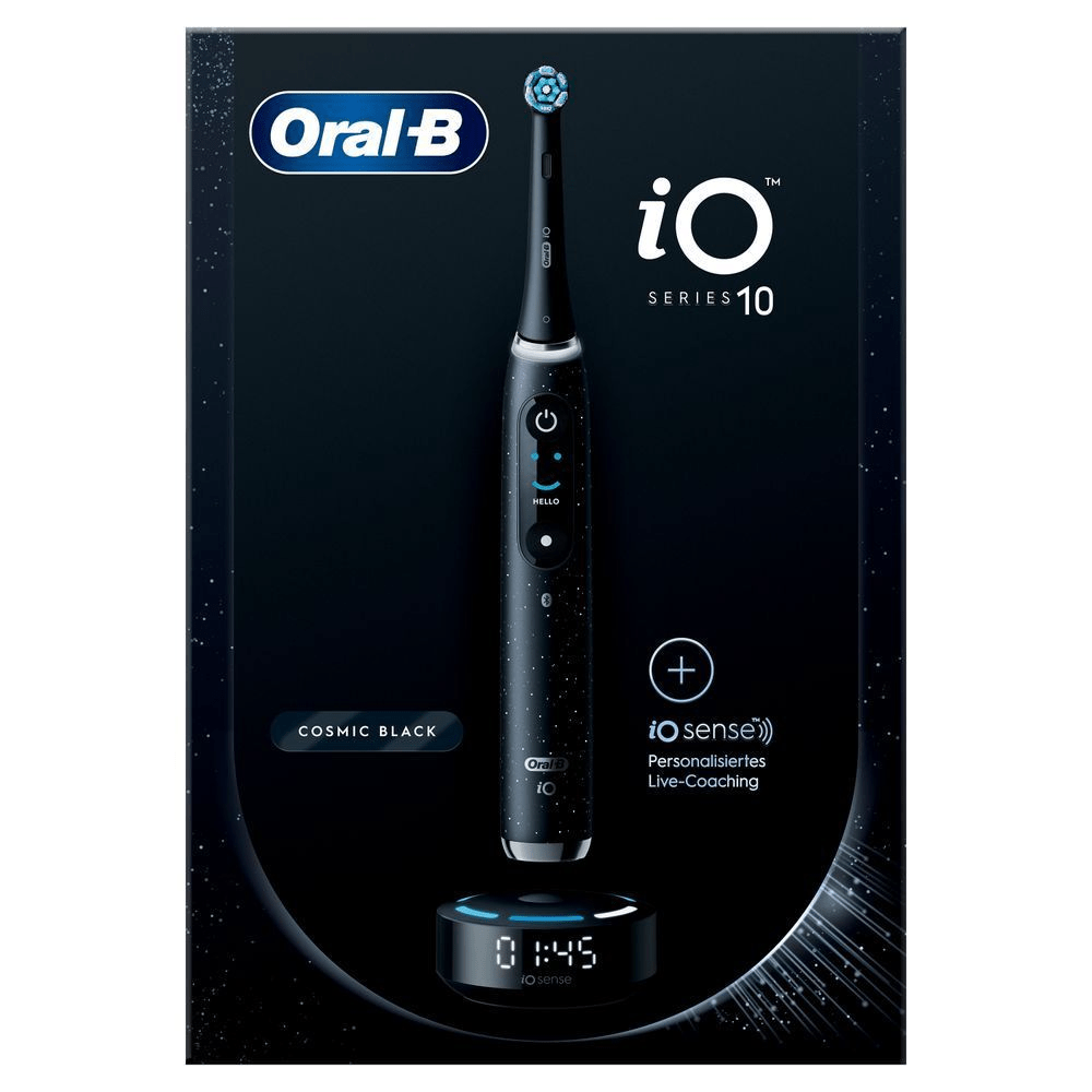 Bild: Oral-B iO Series 10 Elektrische Zahnbürste, Cosmic Black 