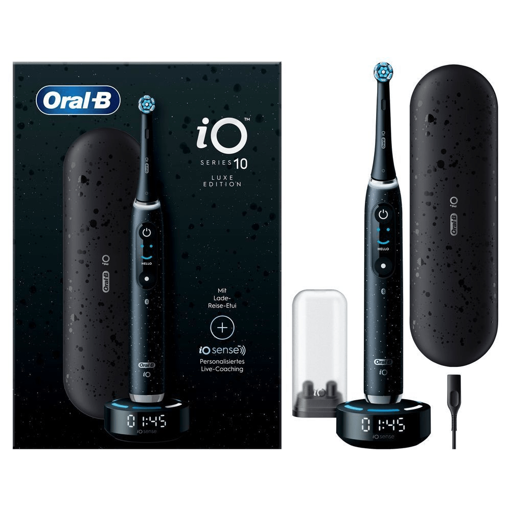 Bild: Oral-B iO 10 Elektrische Zahnbürste, Cosmic Black 