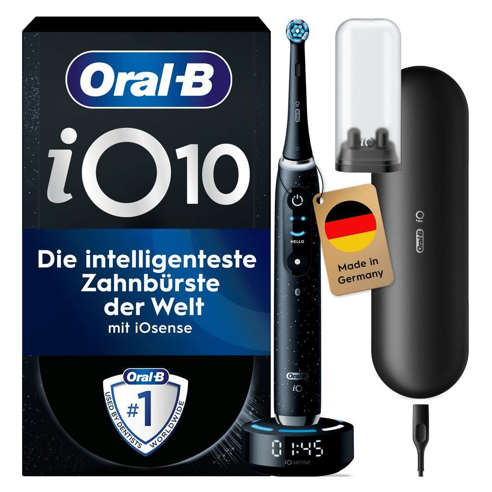 Bild: Oral-B iO Series 10 Elektrische Zahnbürste, Cosmic Black 