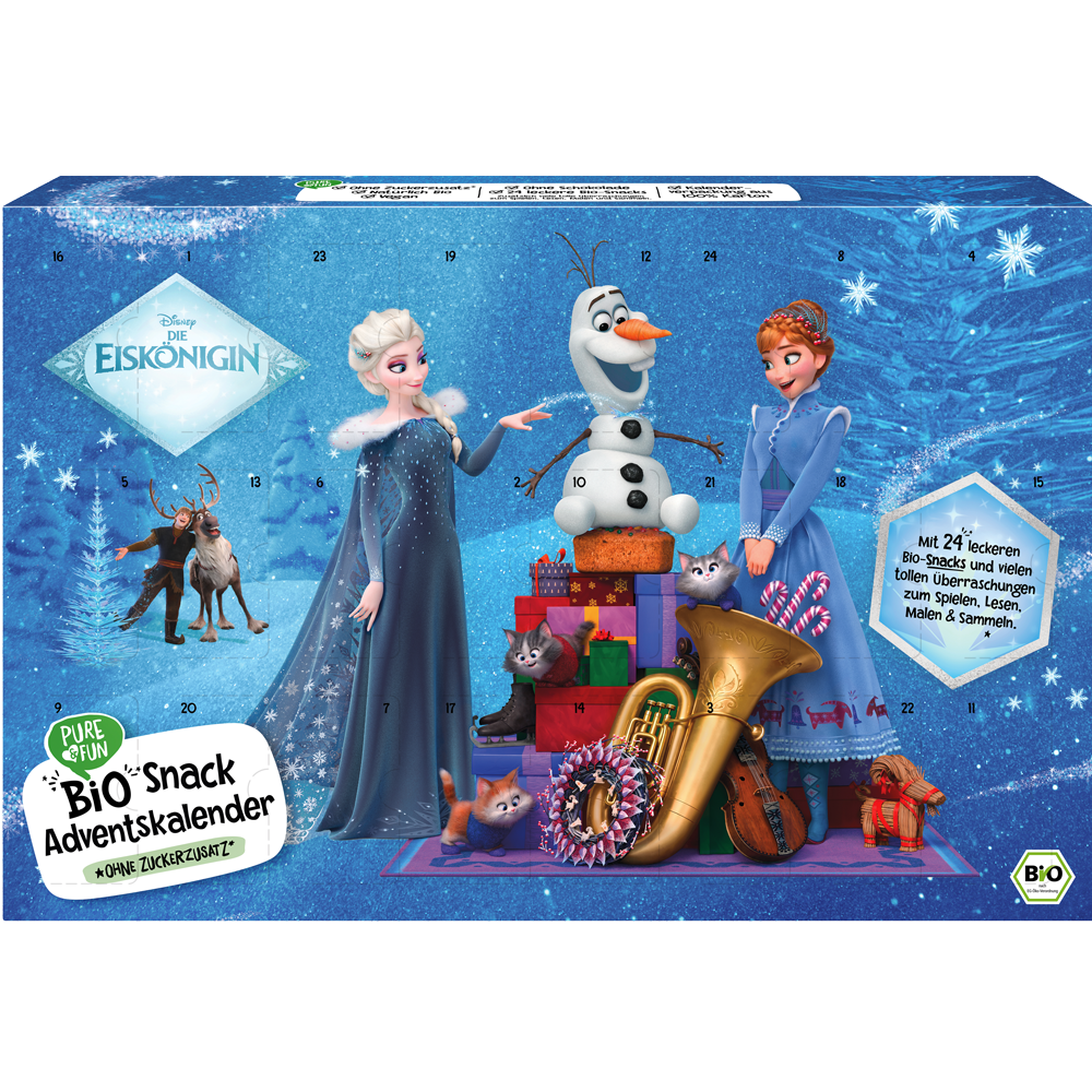 Bild: Pure & Fun Adventskalender Bio Snack Eiskönigin 