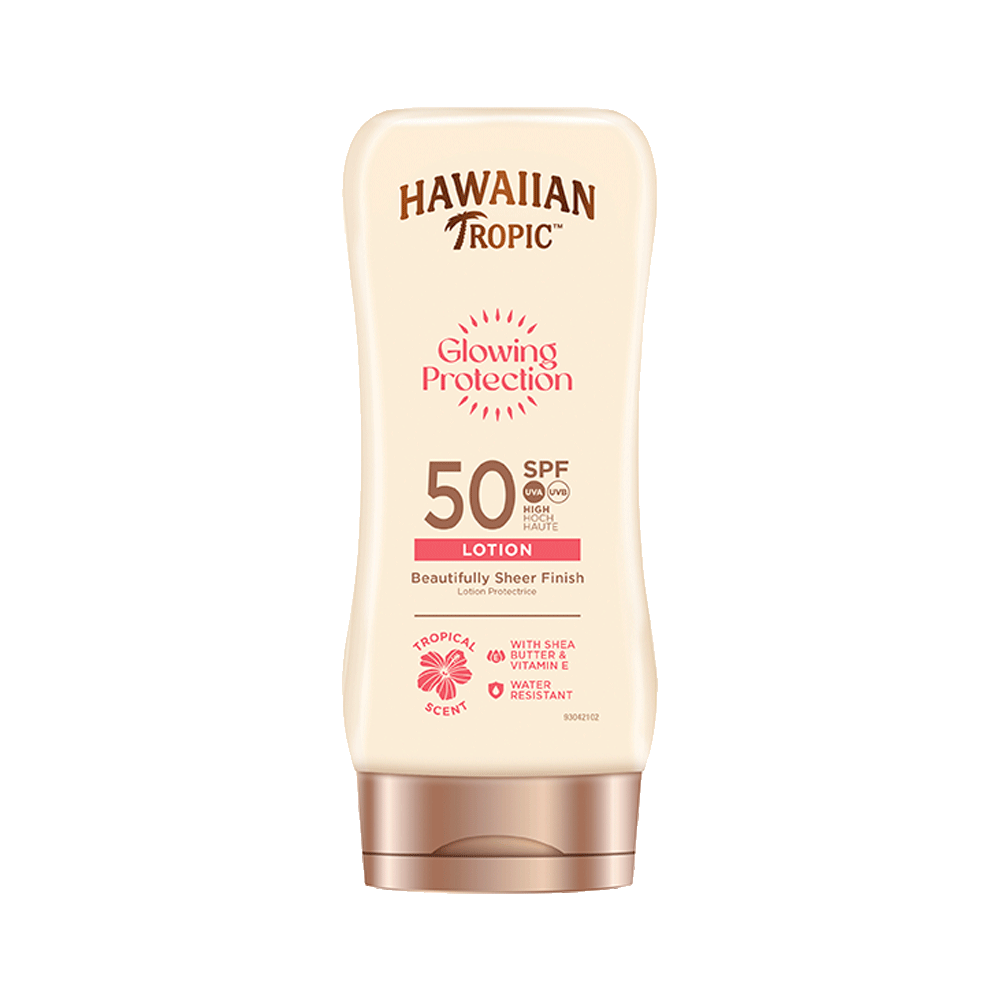 Bild: Hawaiian Tropic Sonnencreme Glowing Protection LSF 50