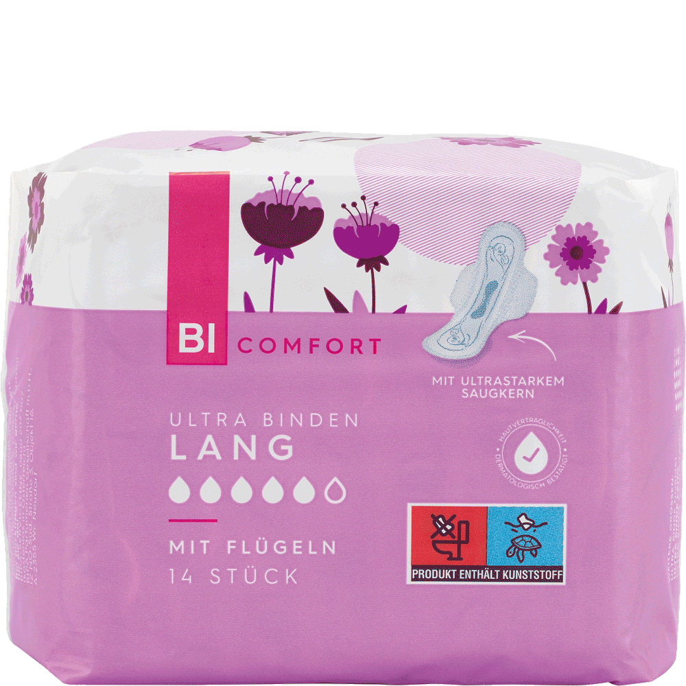 Bild: BI COMFORT Ultra Binden Lang mit Flügeln