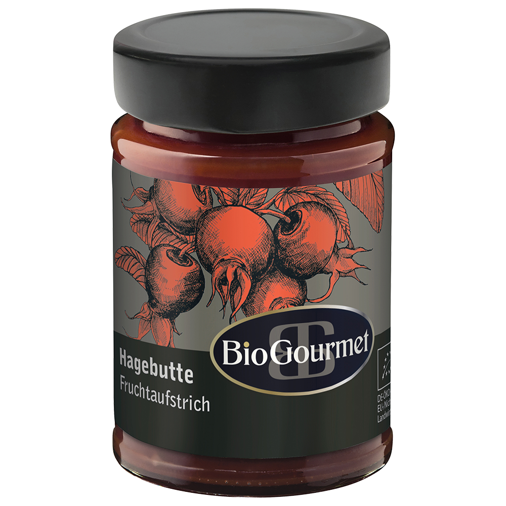 Bild: Bio Gourmet Hagebutte Fruchtaufstrich 