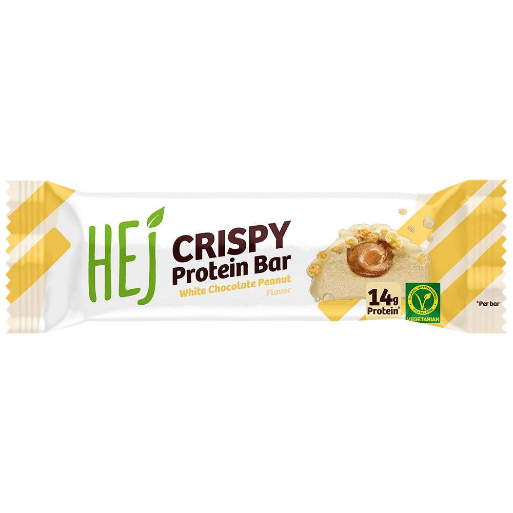Bild: HEJ Crispy Protein Bar White Chocolate Peanut 