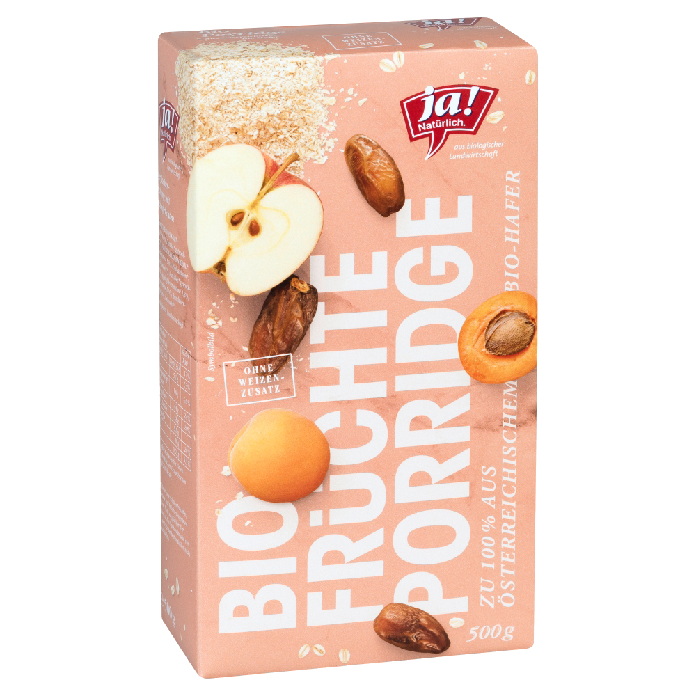 Bild: ja! Natürlich. Frucht Frühstück aus Bio Hafer 