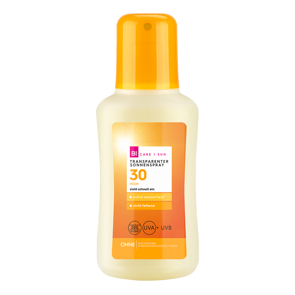 Bild: BI CARE SUN Transparentes Sonnenspray LSF 30