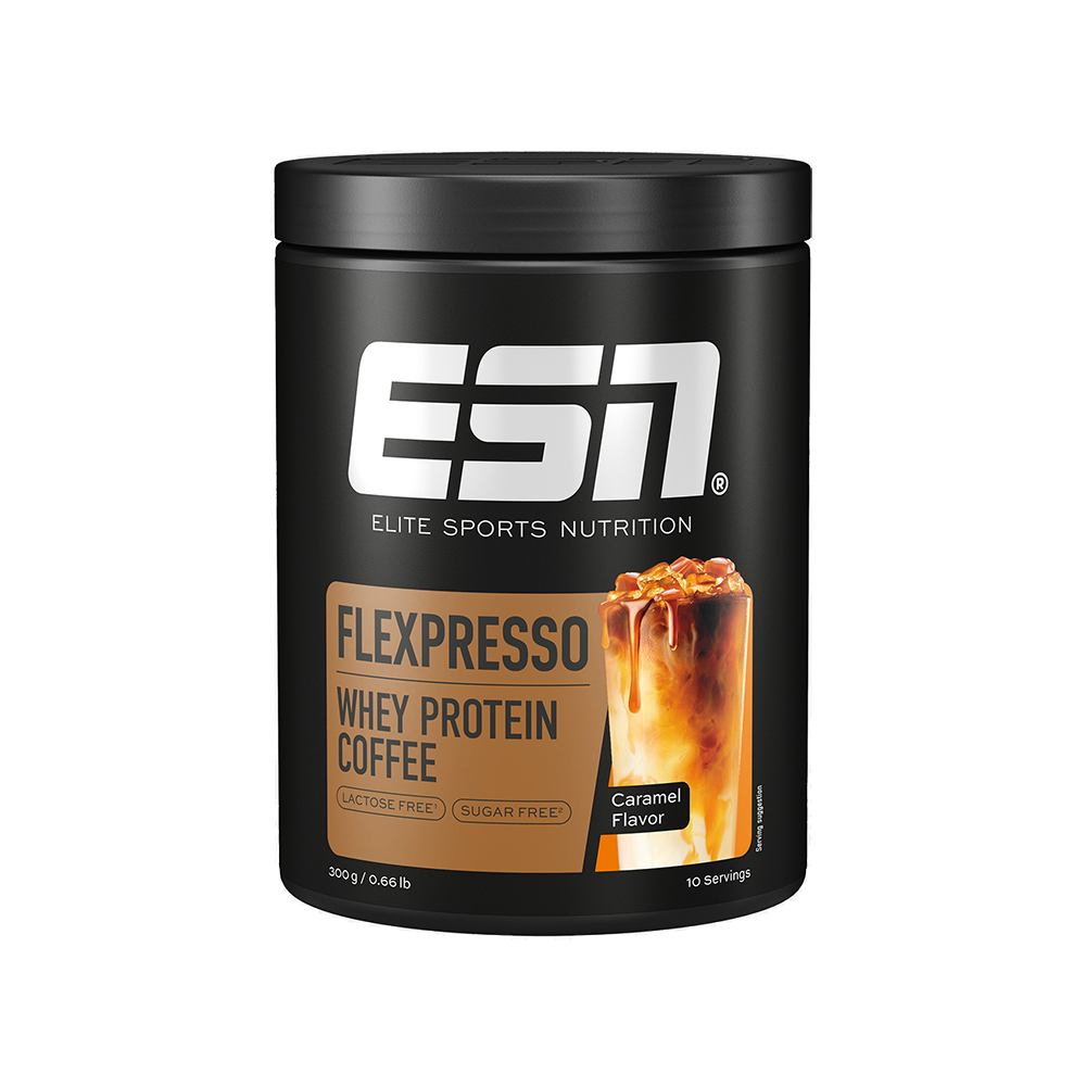 Bild: ESN Flexpresso Whey Protein Coffee Caramel Flavor 