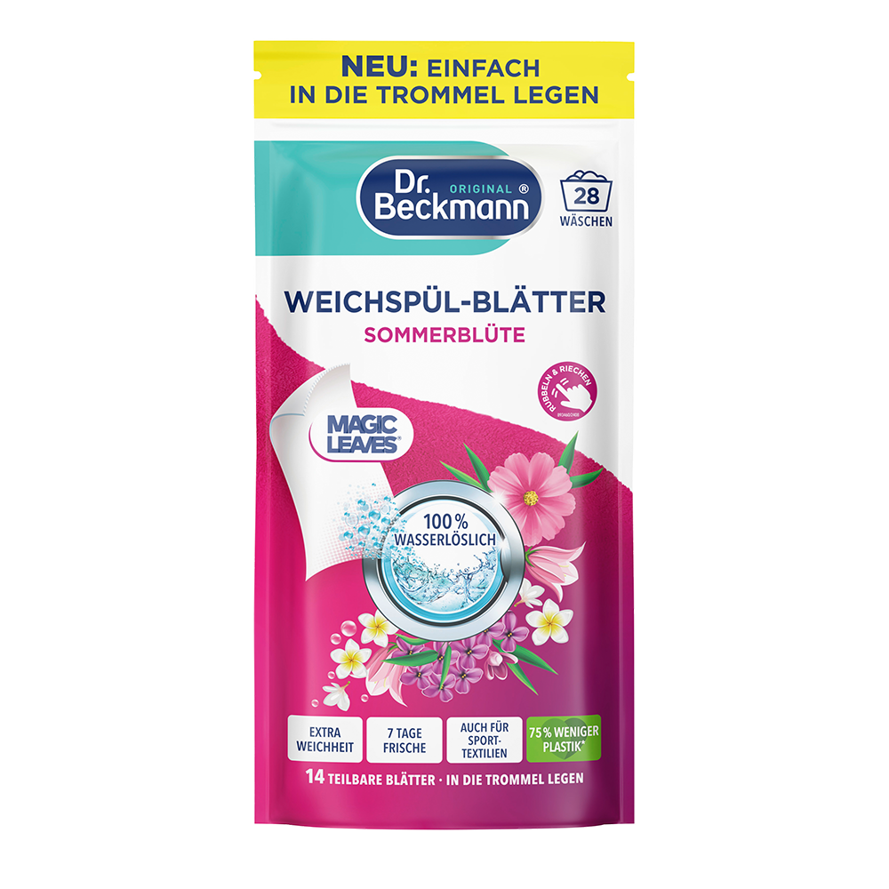 Bild: Dr. Beckmann Weichspül Blätter Sommerblüte 