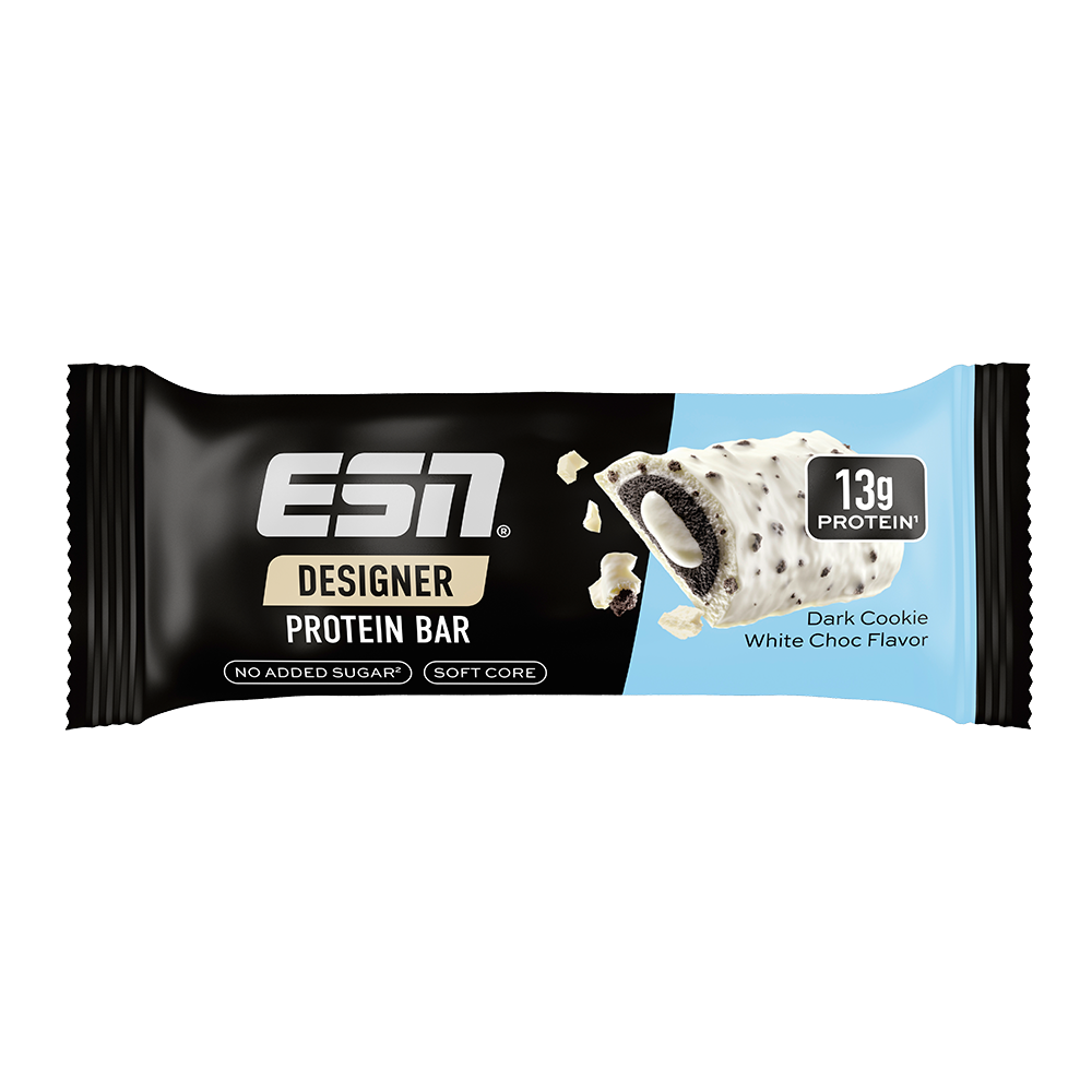 Bild: ESN Designer Protein Bar Dark Cookie, White Choc Flavor 