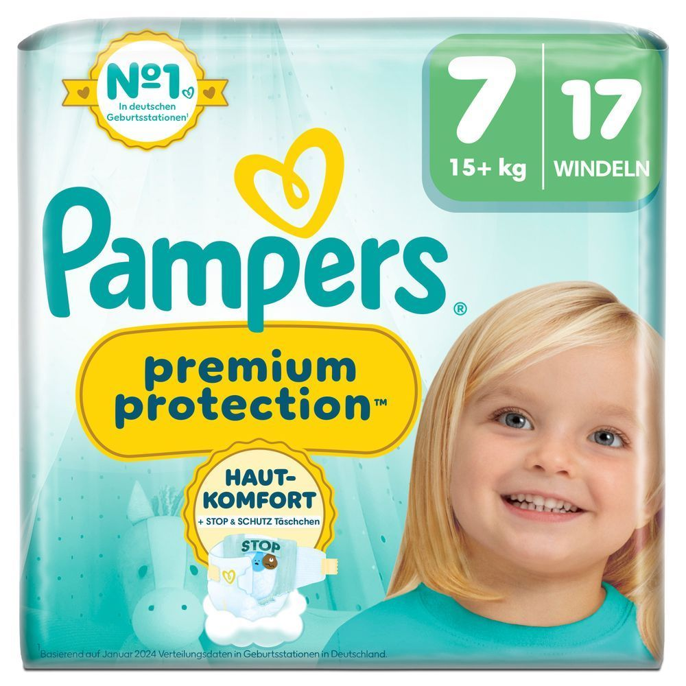 Bild: Pampers Premium Protection Größe 7, 15kg+ 