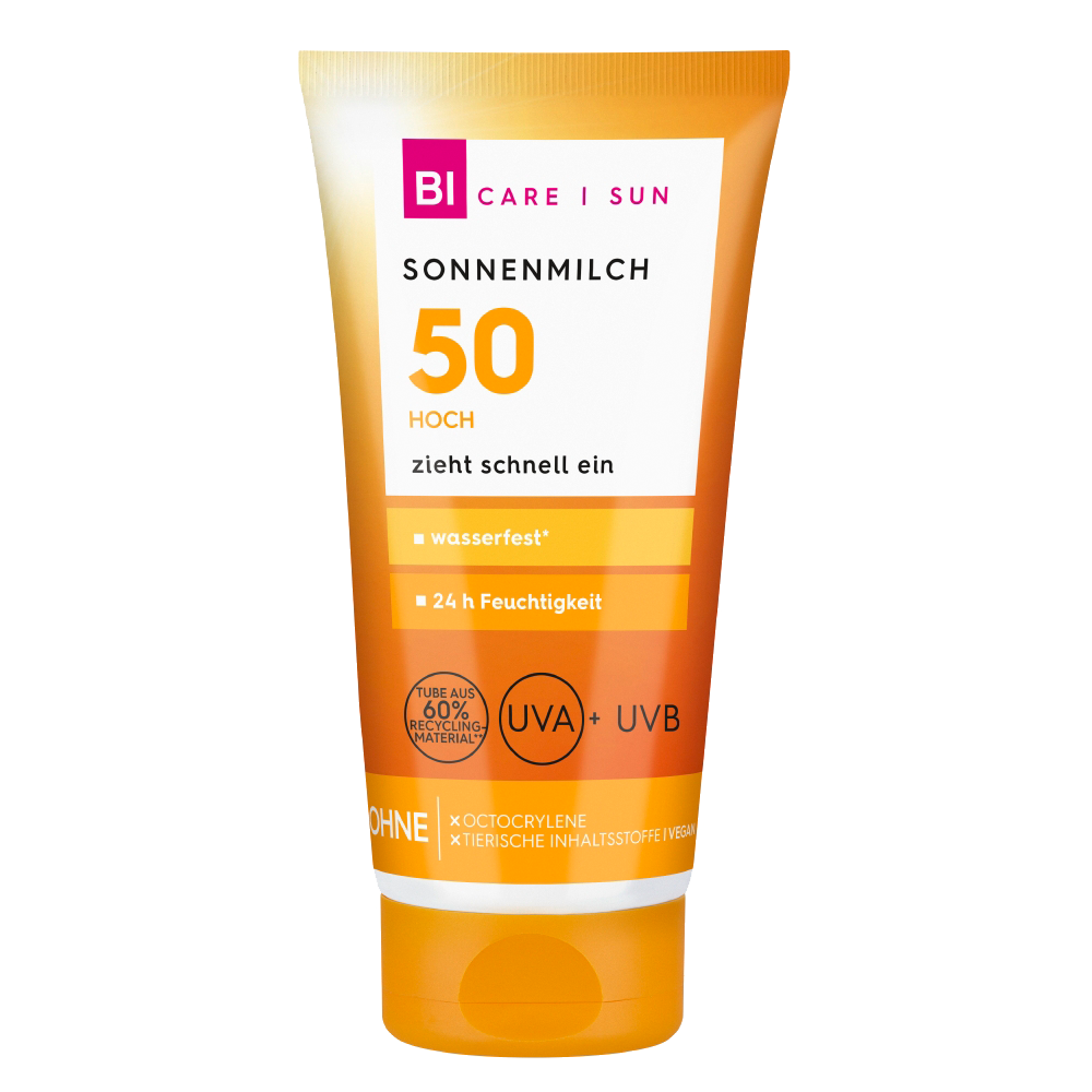 Bild: BI CARE SUN Sonnenmilch LSF 50