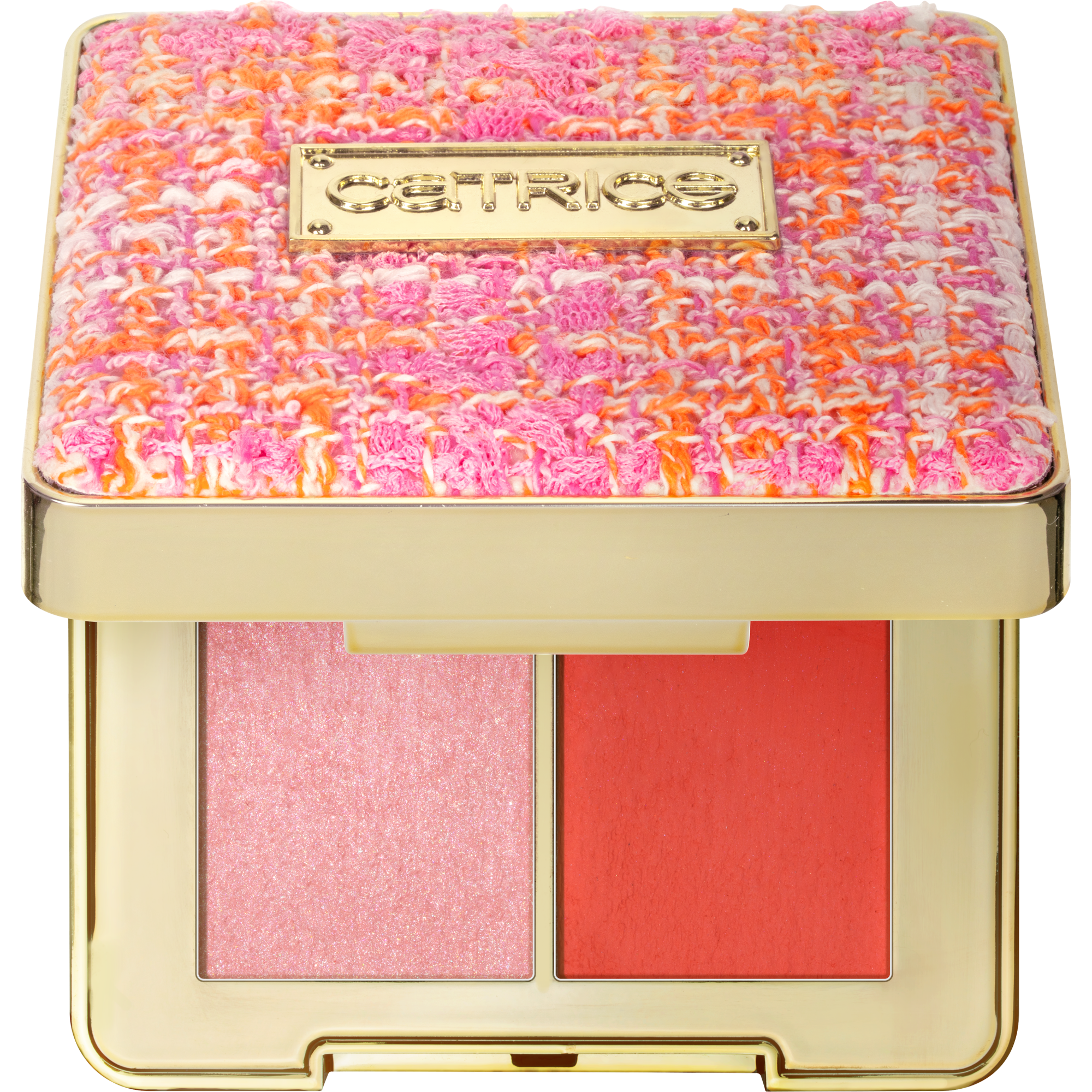 Bild: Catrice SPRING AND THE CITY Eye & Cheek Glow Complex Rosé & Rooftops 