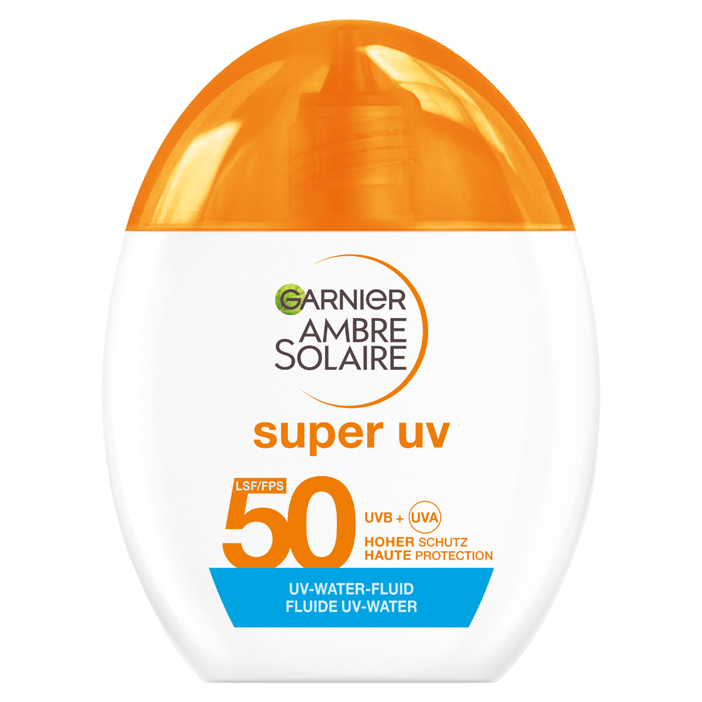 Bild: GARNIER AMBRE SOLAIRE Super UV UV-Water-Fluid Invisible LSF 50 