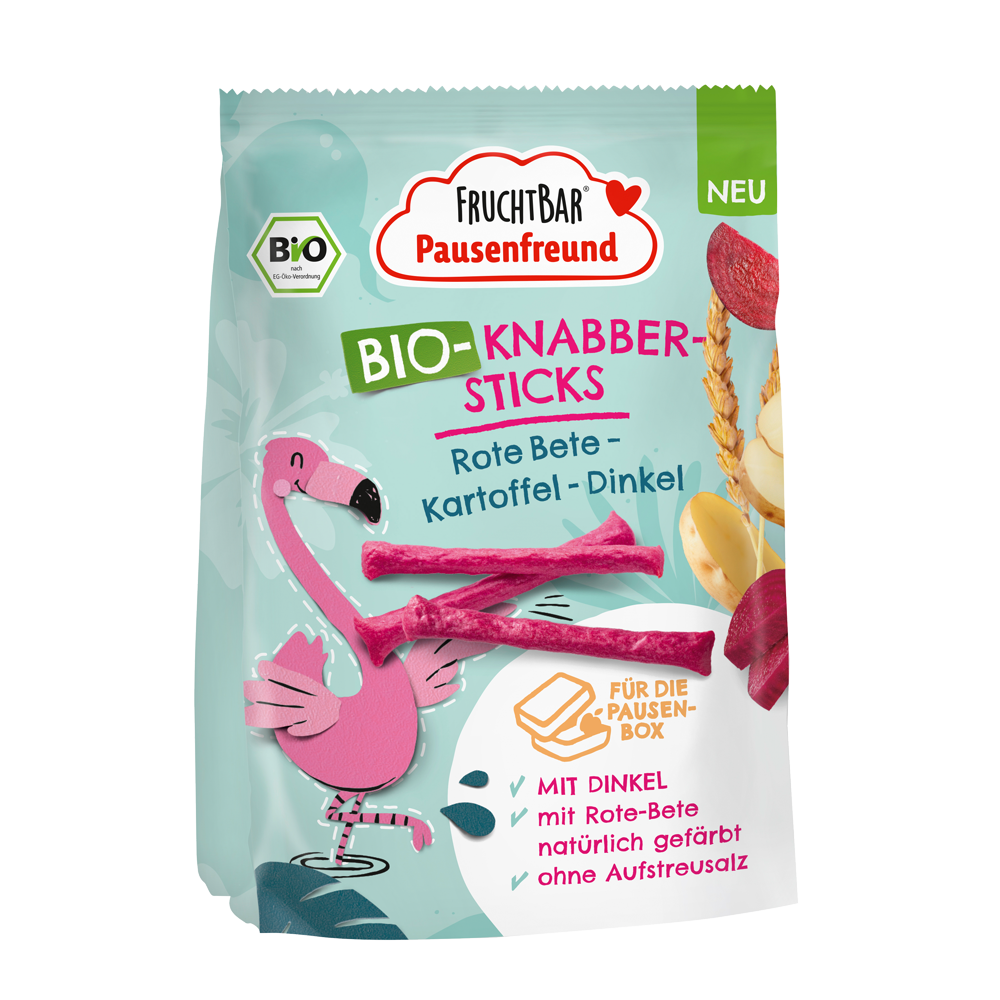 Bild: FruchtBar Bio Knabber Sticks mit Rote Bete, Kartoffel und Dinkel 