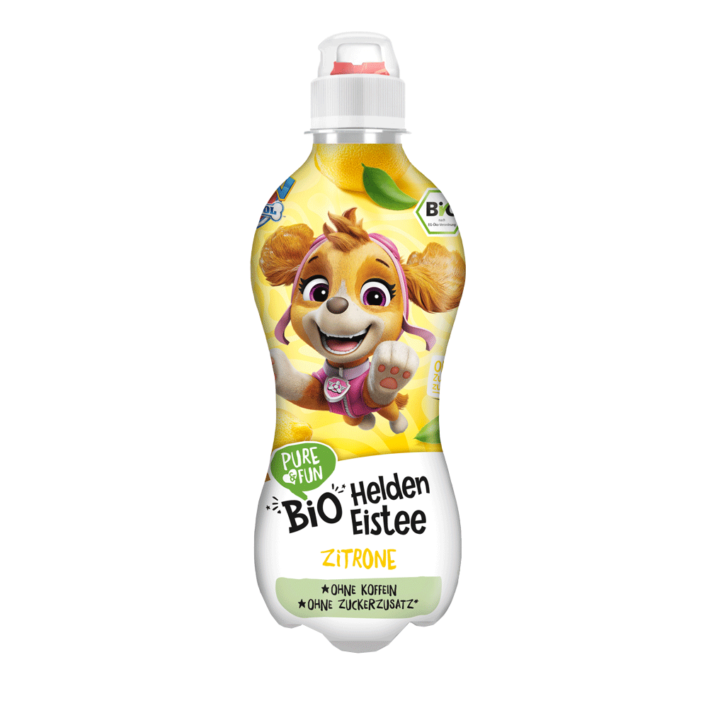 Bild: Pure & Fun Bio Helden Eistee Zitrone 