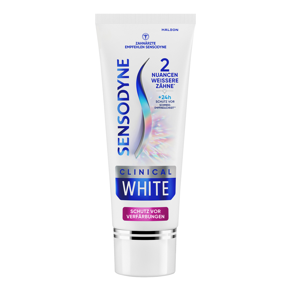 Bild: SENSODYNE Clinical White Zahnpasta