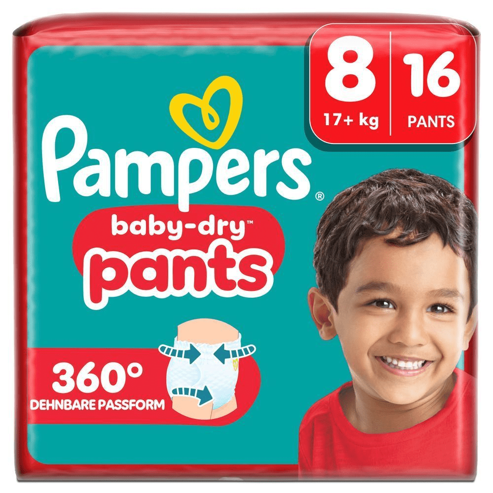 Bild: Pampers Baby-Dry Pants Größe 8, 17kg+ 