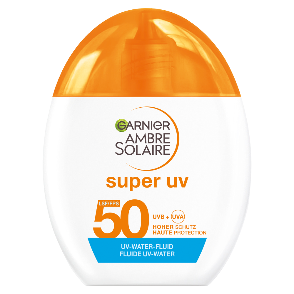 Bild: GARNIER AMBRE SOLAIRE Super UV UV-Water-Fluid Invisible LSF 50