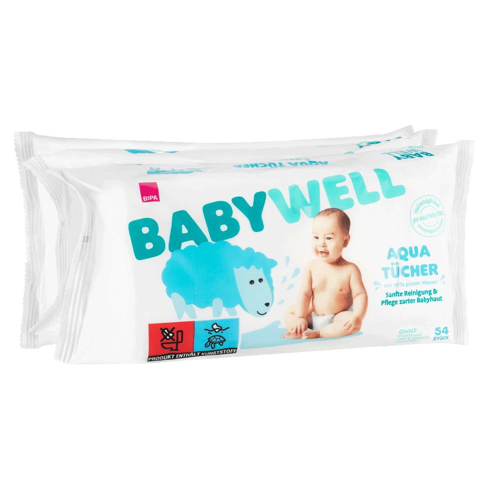 Bild: BABYWELL Aqua Tücher, 3x54 Stück
