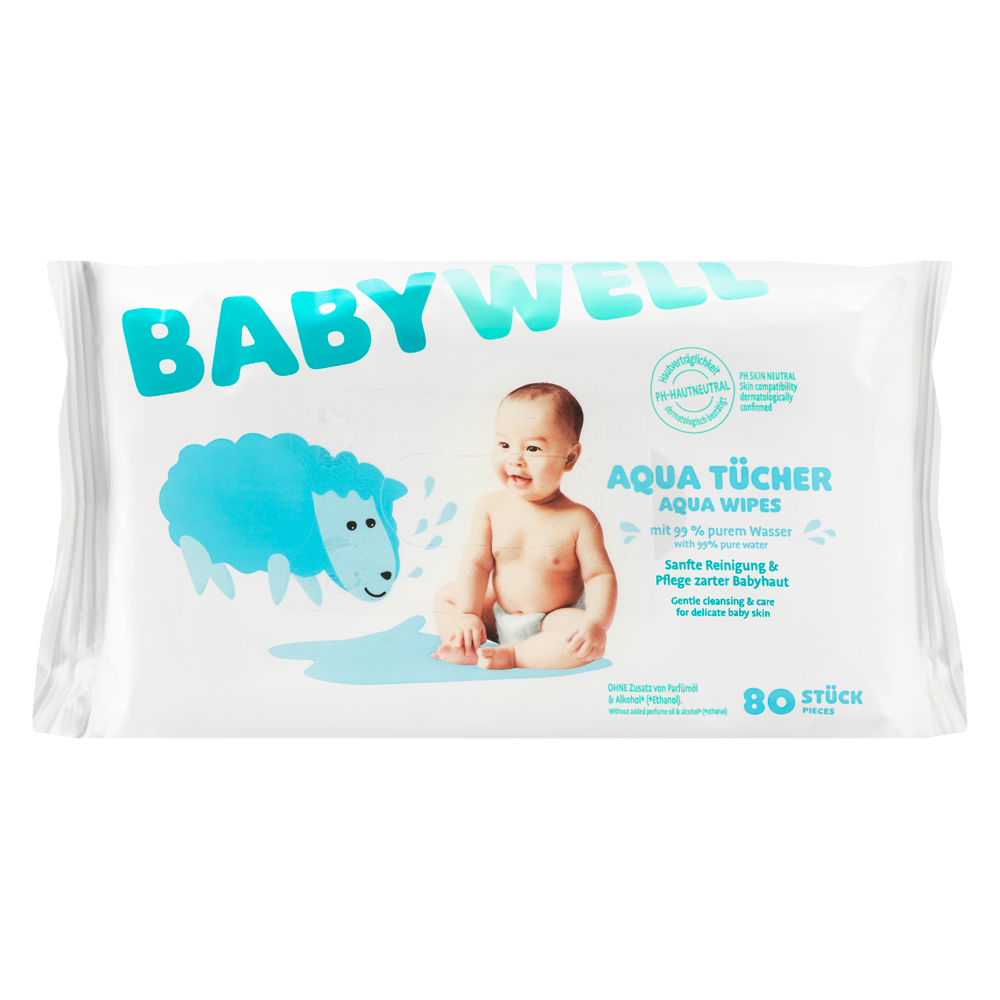 Bild: BABYWELL Feuchttücher Aqua