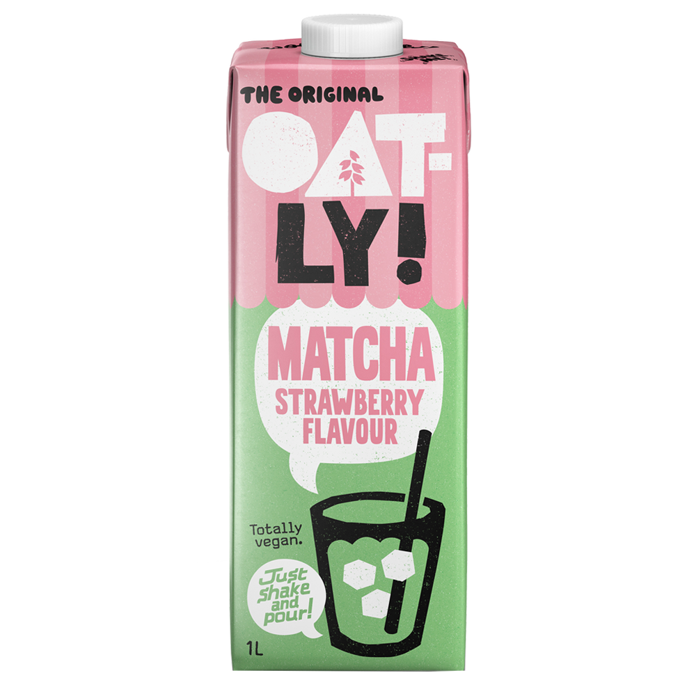 Bild: Oatly Matcha Strawberry Flavor