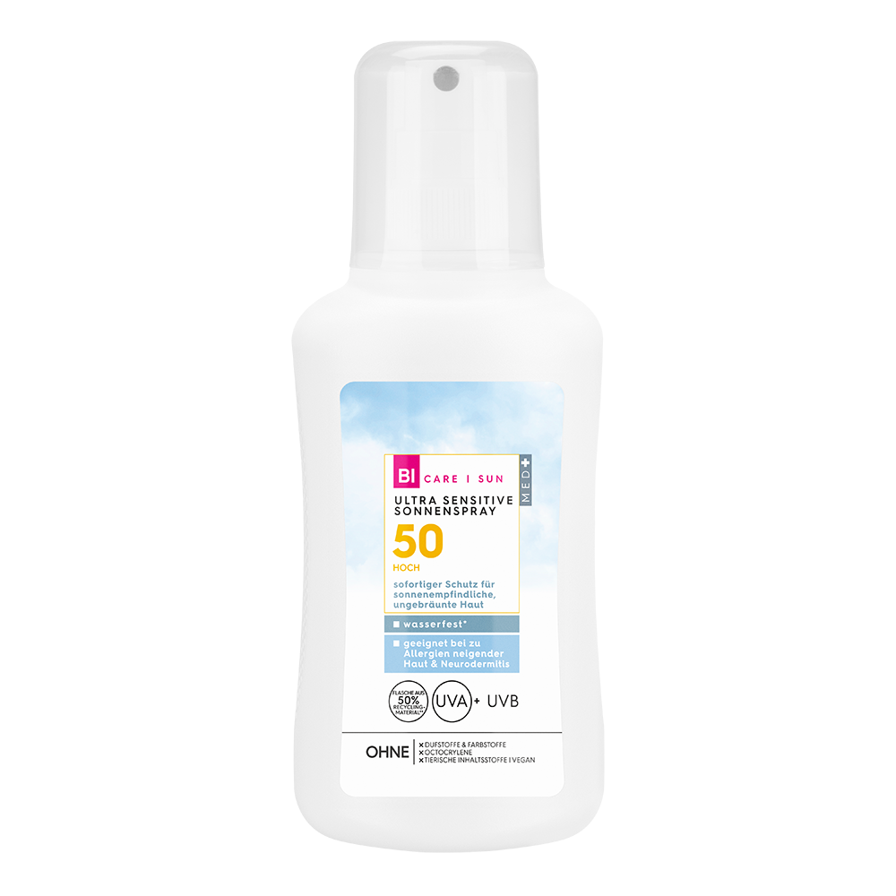 Bild: BI CARE SUN Ultra Sensitive Sonnenspray LSF 50 
