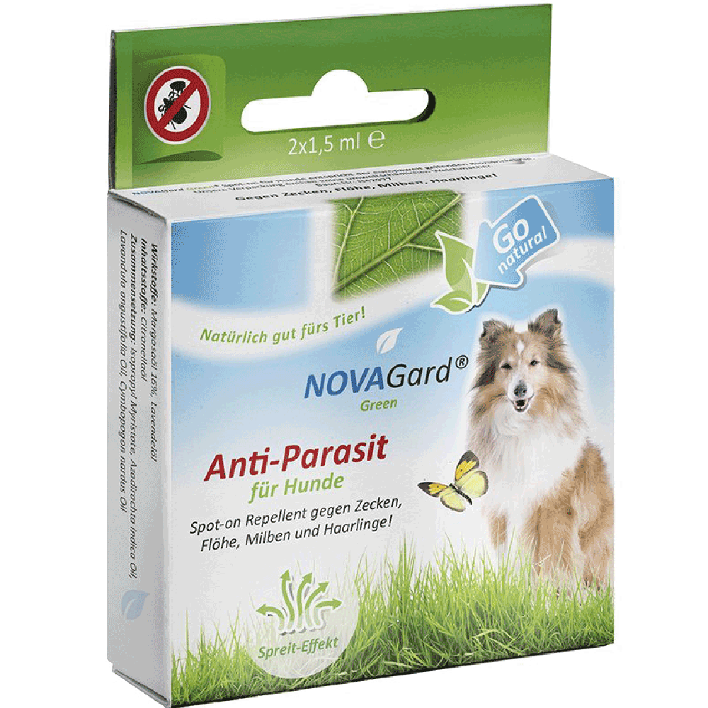 Bild: NOVAGard Green Anti-Parasit Spot-On für Hunde
