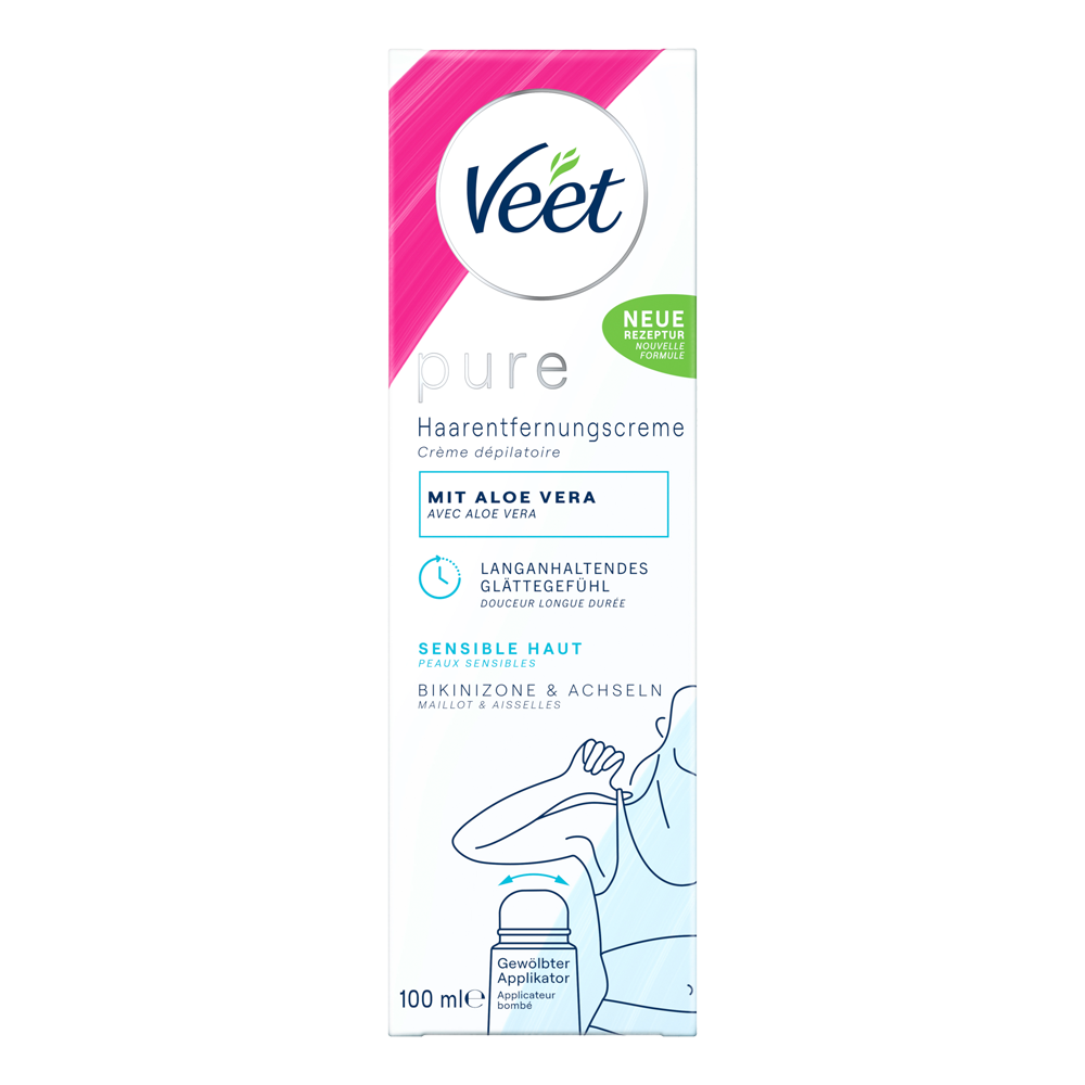 Bild: Veet Pure Haarentfernungscreme Bikini Zone und Achseln