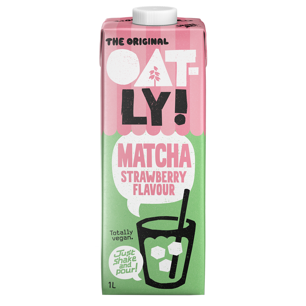 Bild: Oatly Matcha Strawberry Flavor