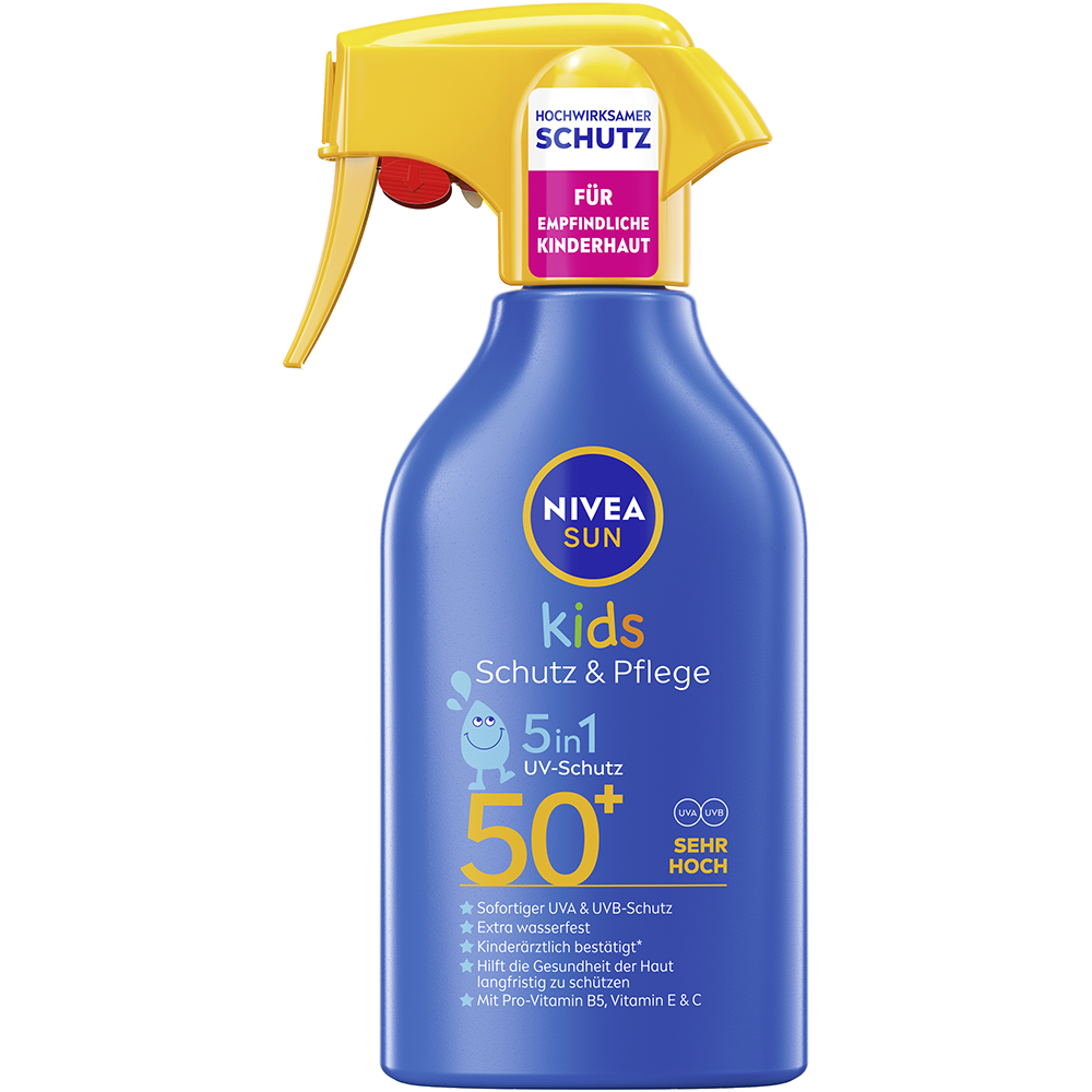 Bild: NIVEA Sun Kids Sonnencreme Schutz und Pflege LSF 50+ 