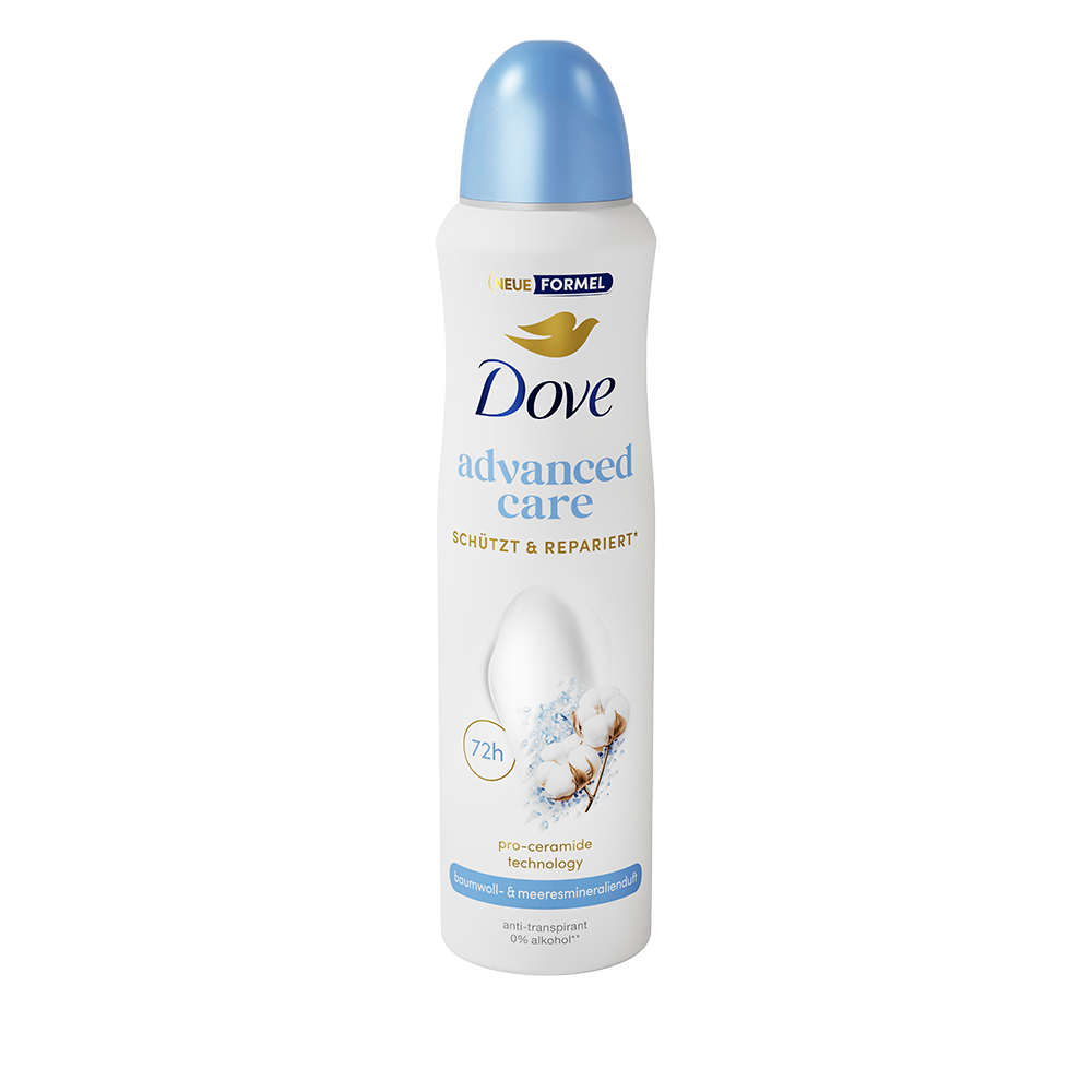 Bild: Dove Deo Spray Advanced Care Baumwoll- und Meeresmineralienduft