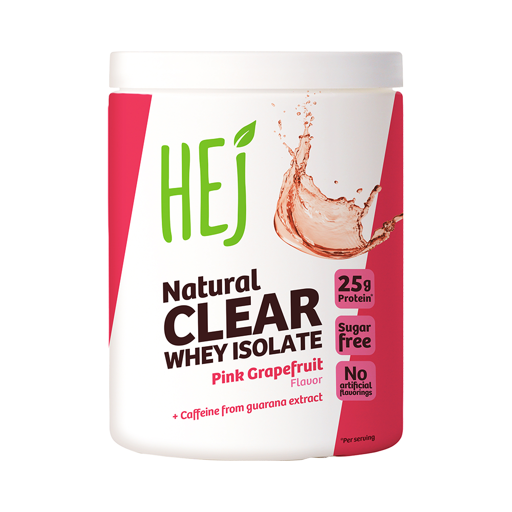 Bild: HEJ Natural Clear Whey Isolate Pink Grapefruit