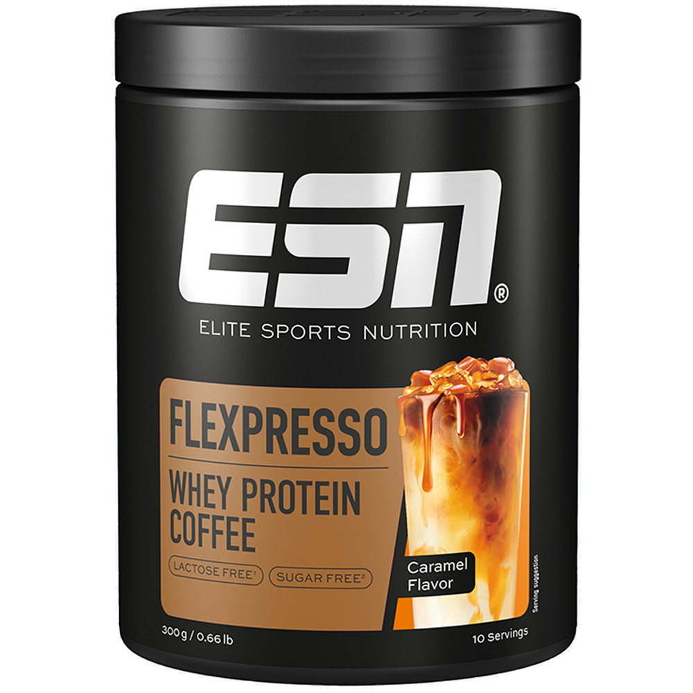 Bild: ESN Flexpresso Whey Protein Coffee Caramel Flavor