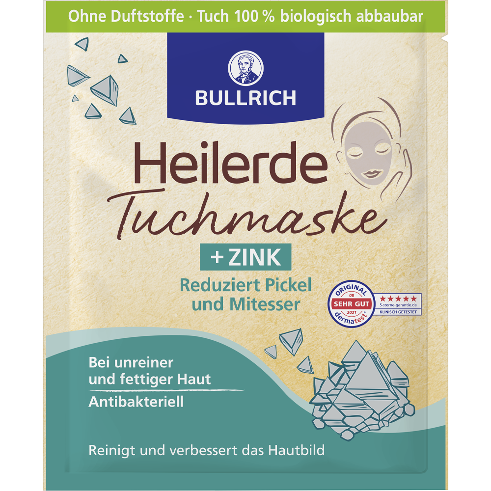 Bild: Bullrich Heilerde Tuchmaske+Zink