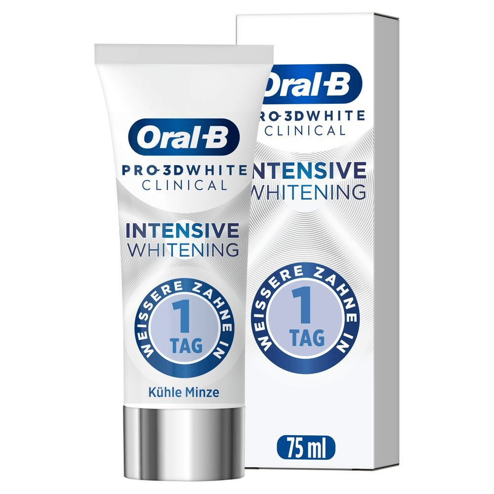 Bild: Oral-B Pro 3D White Clinical Intensive Whitening Zahnpasta