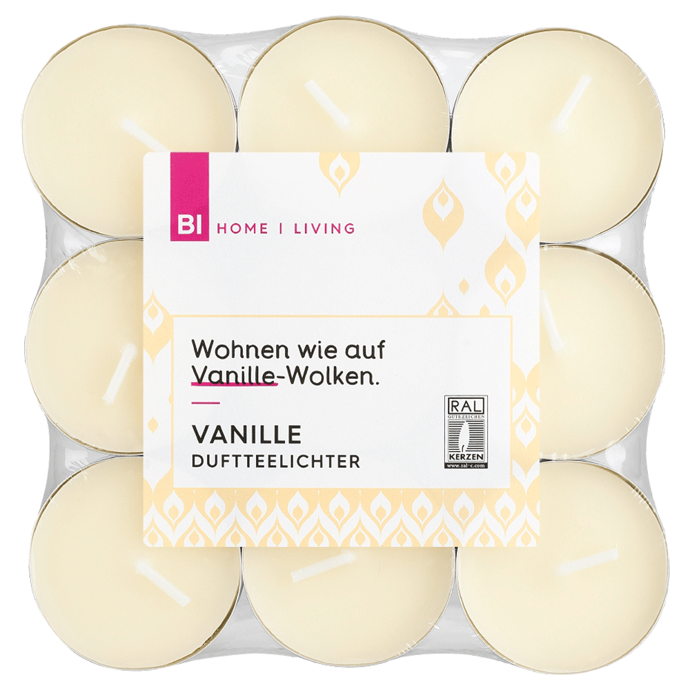 Bild: BI HOME Living Duftteelichter Vanille