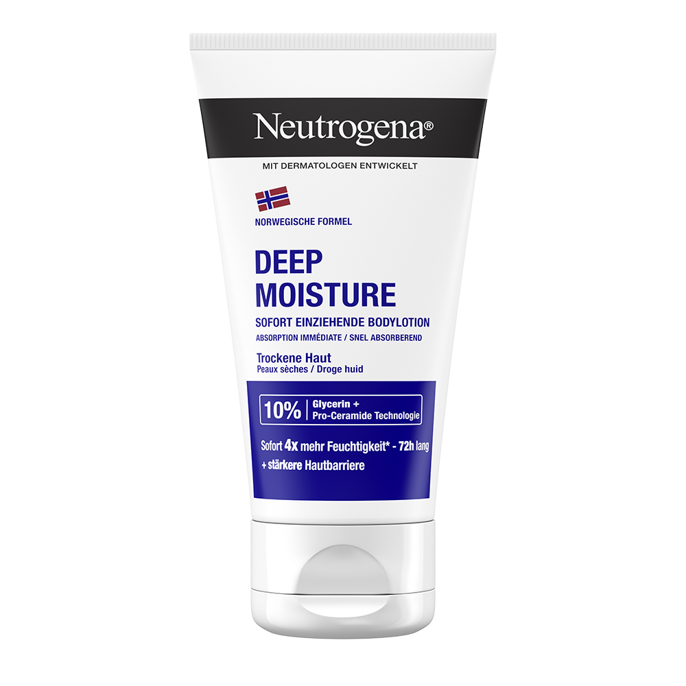Bild: Neutrogena Deep Moisture Bodylotion Sofort Einziehend Reisegröße