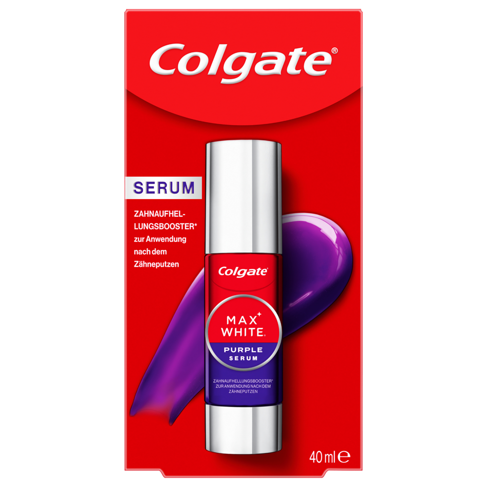 Bild: Colgate Zahnaufhellungsbooster Max White Purple Serum