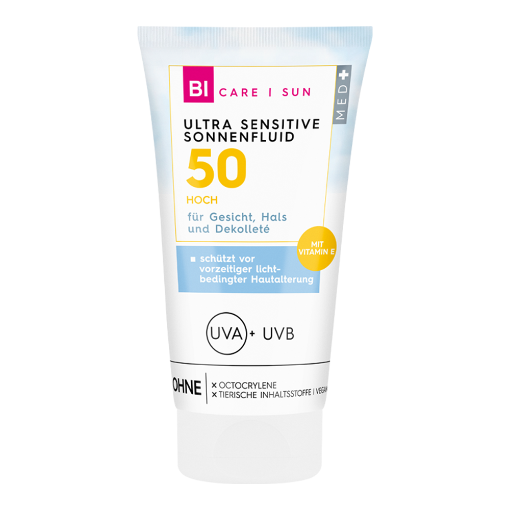 Bild: BI CARE SUN Ultra Sensitive Sonnenfluid LSF 50