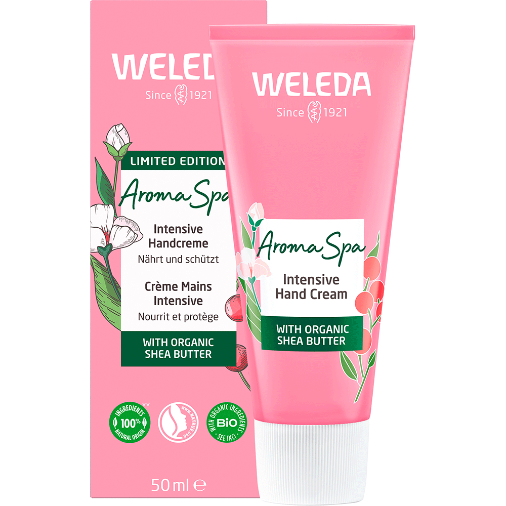 Bild: WELEDA Aroma Spa Intensive Handcreme Limited Edition 