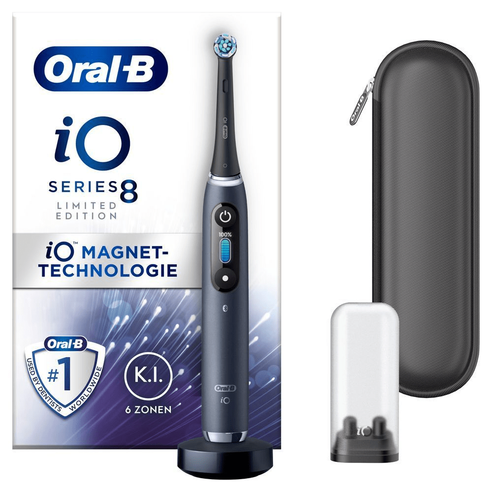 Bild: Oral-B iO 8 Limited Edition Elektrische Zahnbürste, Black Onyx 