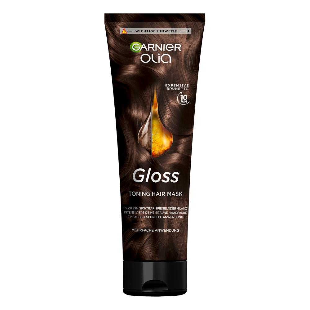 Bild: GARNIER Olia Gloss Tinted Hair Mask Expensive Brunette